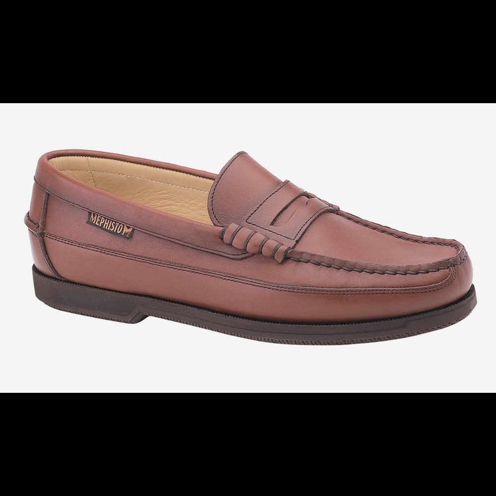 Men’s Mephisto Cap Vert Loafer in Rust